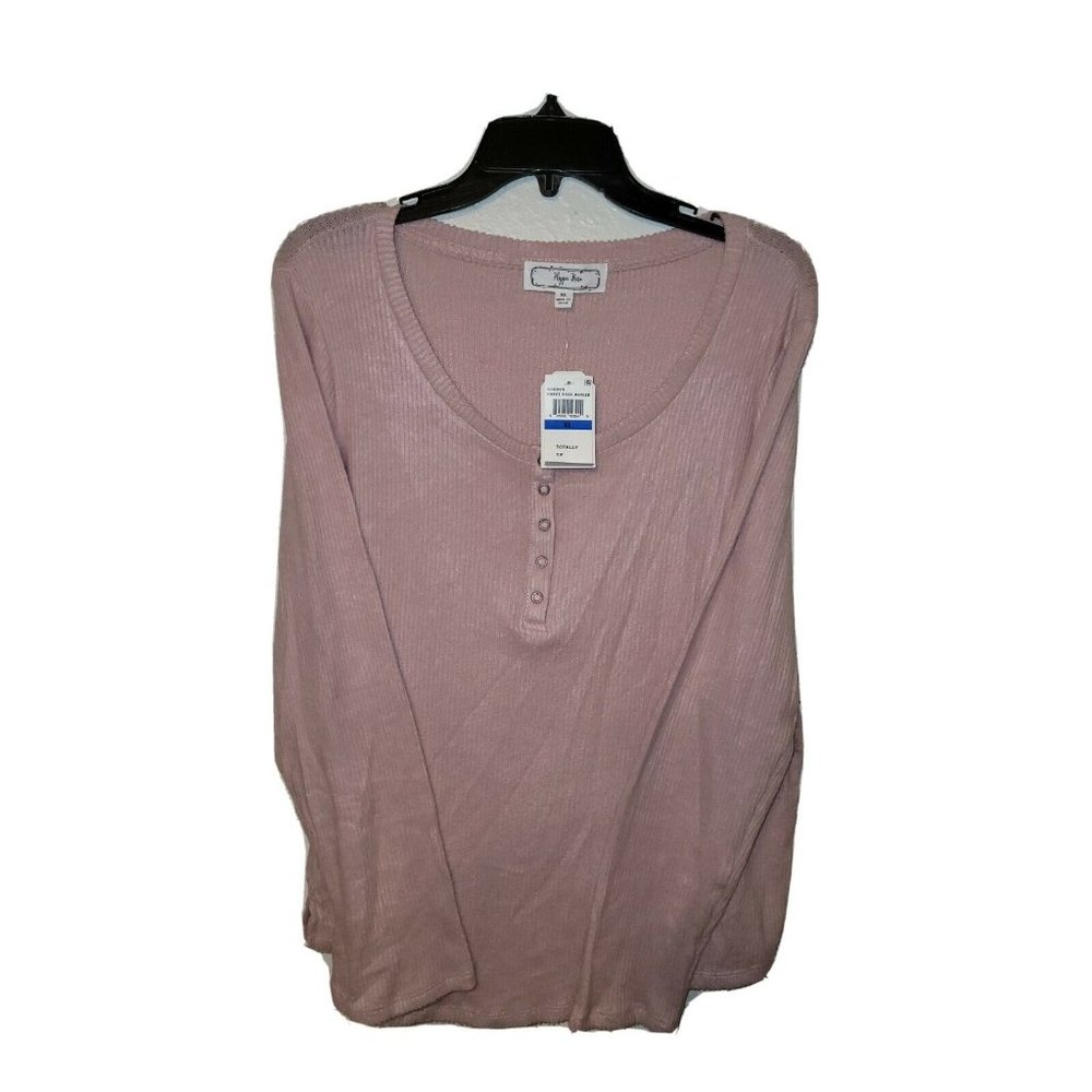 Hippie Rose Women Clothing Juniors Henley Top